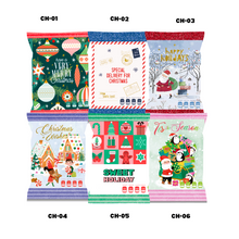 Load image into Gallery viewer, [Pack of 12] Christmas Chip Bags with Holiday Treats
