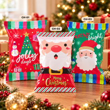 Load image into Gallery viewer, [Pack of 12] Christmas Chip Bags with Holiday Treats
