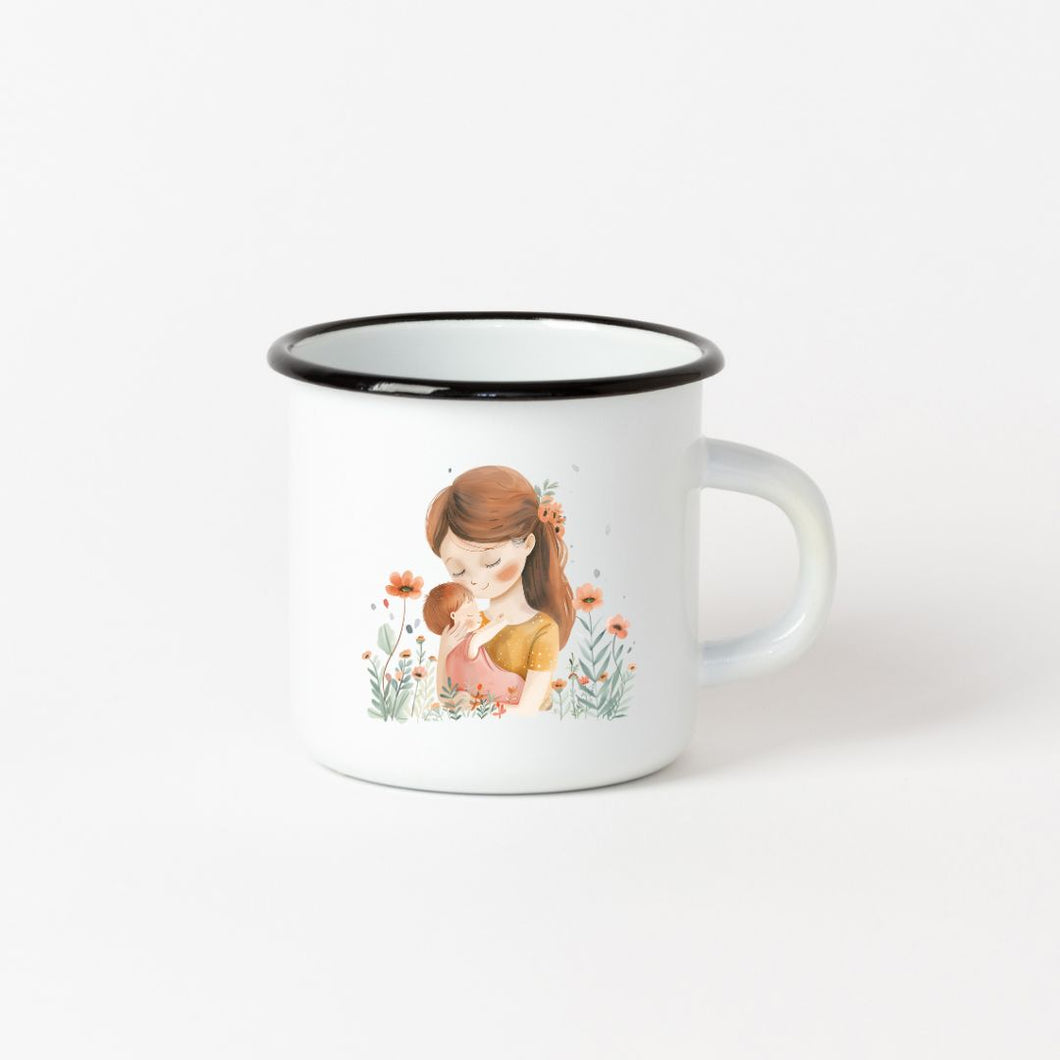Mother's Day - Watercolor series enamel mug